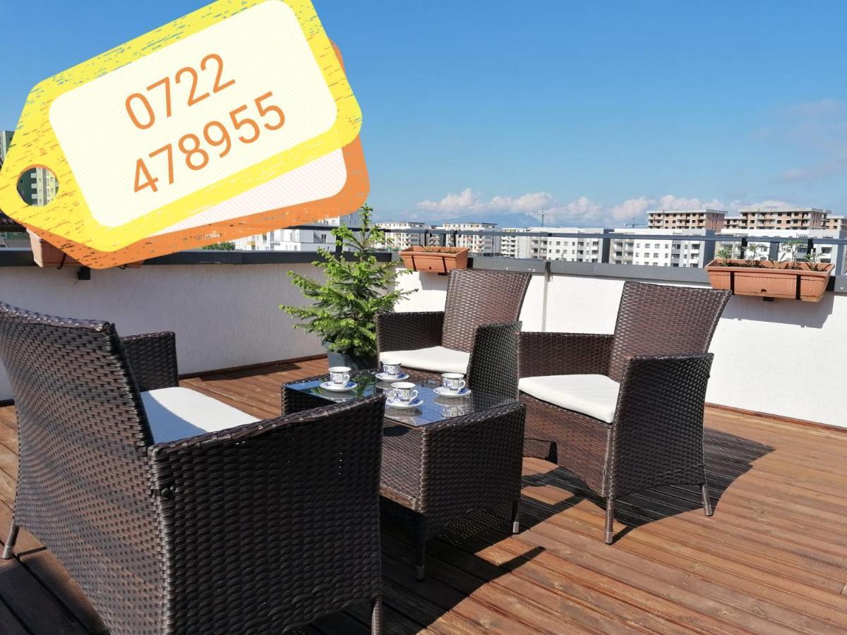 AMA Apartament cu terasă 50 mp&parcare Brașov Exterior foto